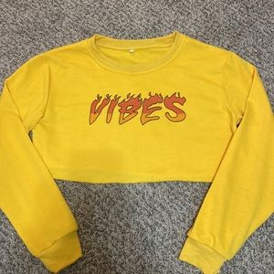 Vibes Cropped Sweatshirt